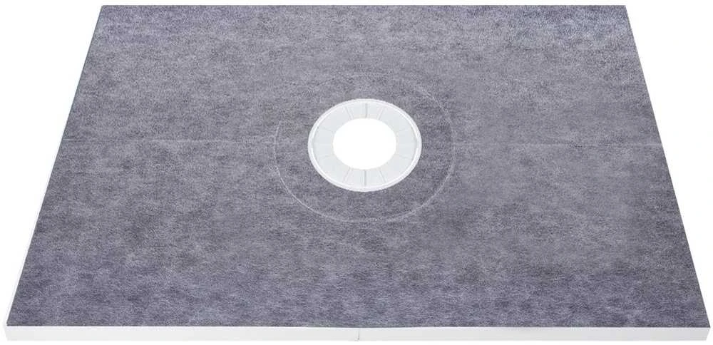 Dušo komplektas, su centriniu nutekėjimu, vandeniui atsparus ABS dušo padėklas, 1219.2 mm x 1828.8 mm, vonios kambario renovacijai