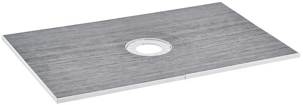 VEVOR Dušo karnizo rinkinys 1524x965 mm su nutekamuoju