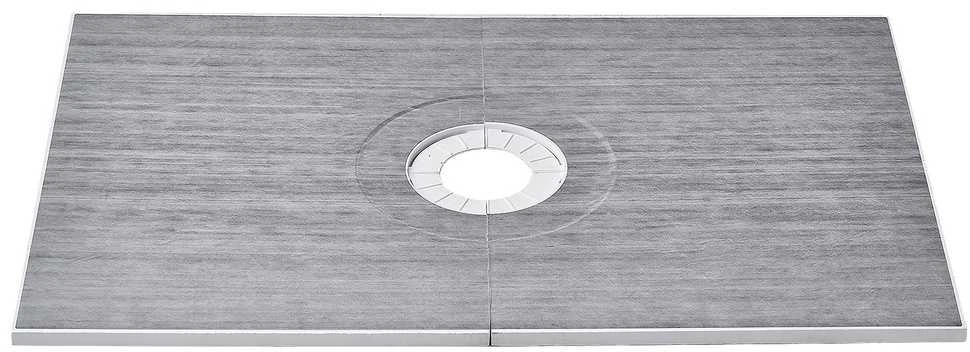 VEVOR Dušo karnizo rinkinys 1524x965 mm su nutekamuoju
