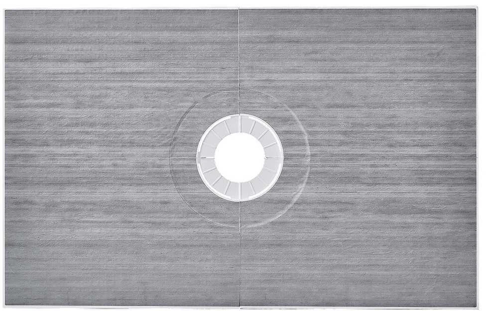 VEVOR Dušo karnizo rinkinys 1524x965 mm su nutekamuoju