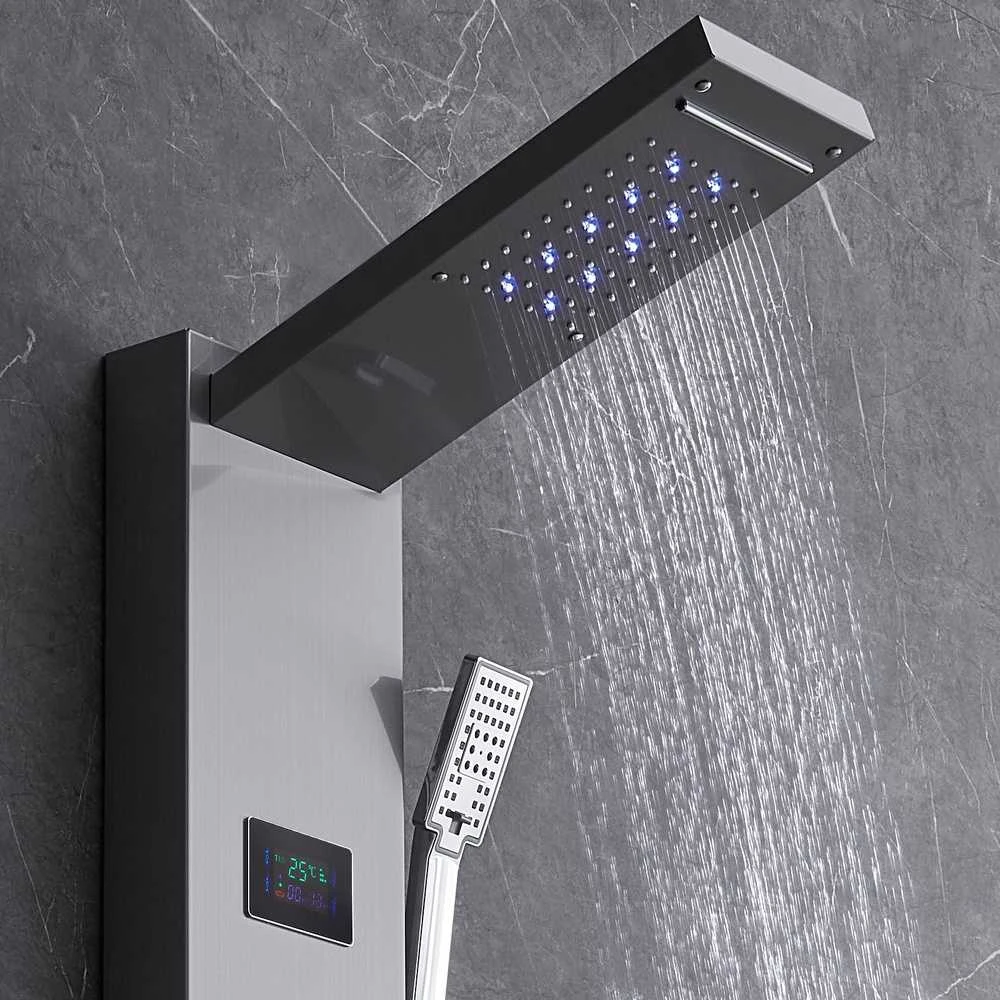 VEVOR Dušo panelė su 6 funkcijomis ir LED