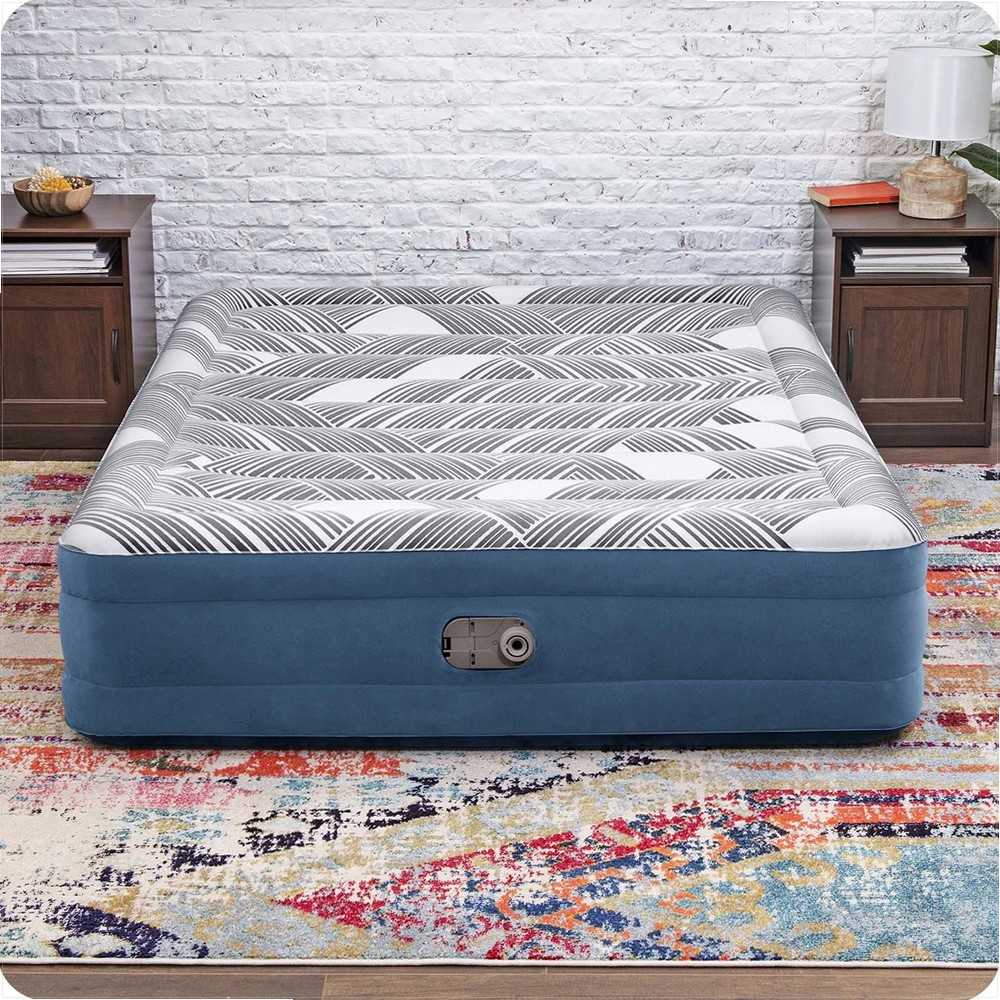 „Bestway 2“ asmens patogus karalienės čiužinys 203x152x36cm įmontuotas siurblys 6712y