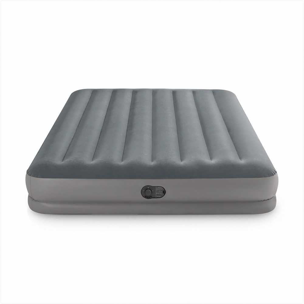 Pripučiamas čiužinys Intex Queen Prestige Mid-Rise su USB pompa 152×203×30 cm