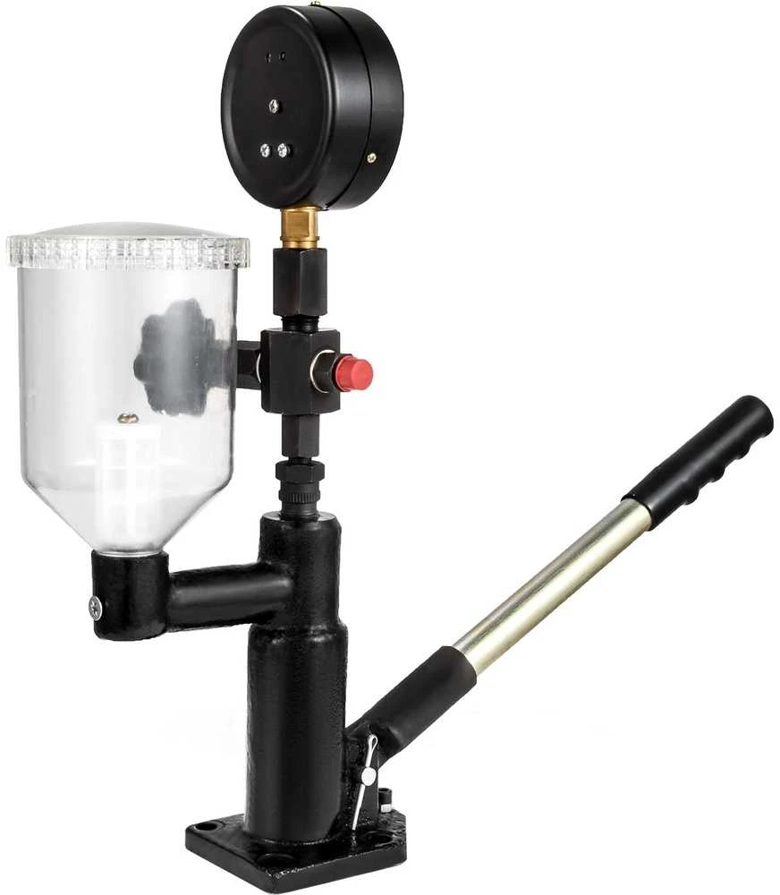 Dyzelinio purkštuko antgalio slėgio testeris, su dvigubu matuokliu, 0–600 barų / 0–8000 PSI