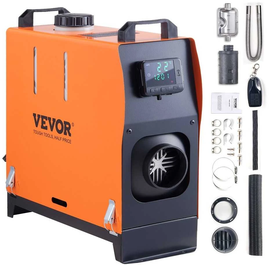 Dyzelinis oro šildytuvas, 5 kW, LCD ekranas, nuotolinio valdymo pultas