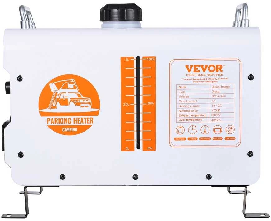 Dyzelinis šildytuvas 12V/24V 8KW, Bluetooth, RV, kemperiui, garažui, su CO jutikliu, autonominis