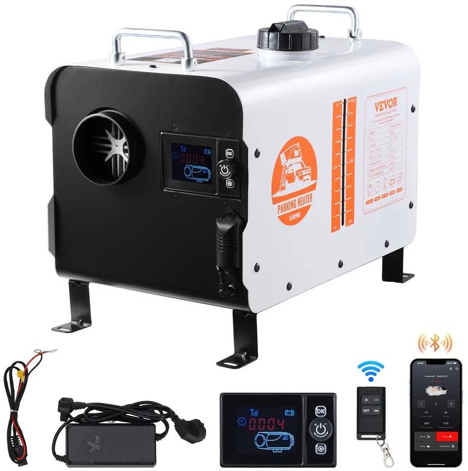 VEVOR Dyzelinis oro šildytuvas 12V/24V 8KW su Bluetooth