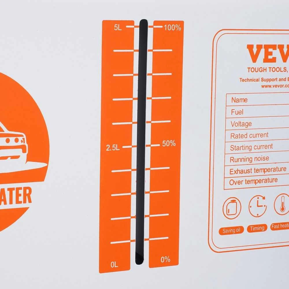 VEVOR Dyzelinis oro šildytuvas 12V/24V 8KW su Bluetooth