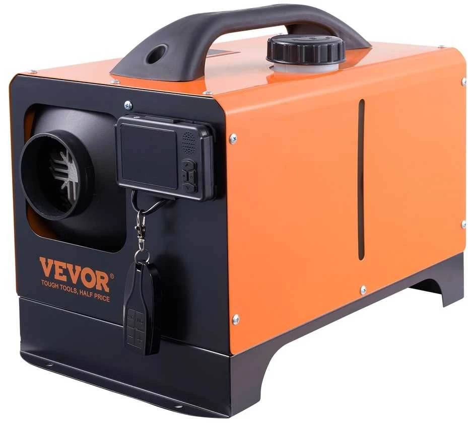 Dyzelinis šildytuvas 12V 8KW, LCD valdymas, Bluetooth, automobiliui, kemperiui, namams, nešiojamas, autonominis dyzelinis šildytuvas su valdikliu