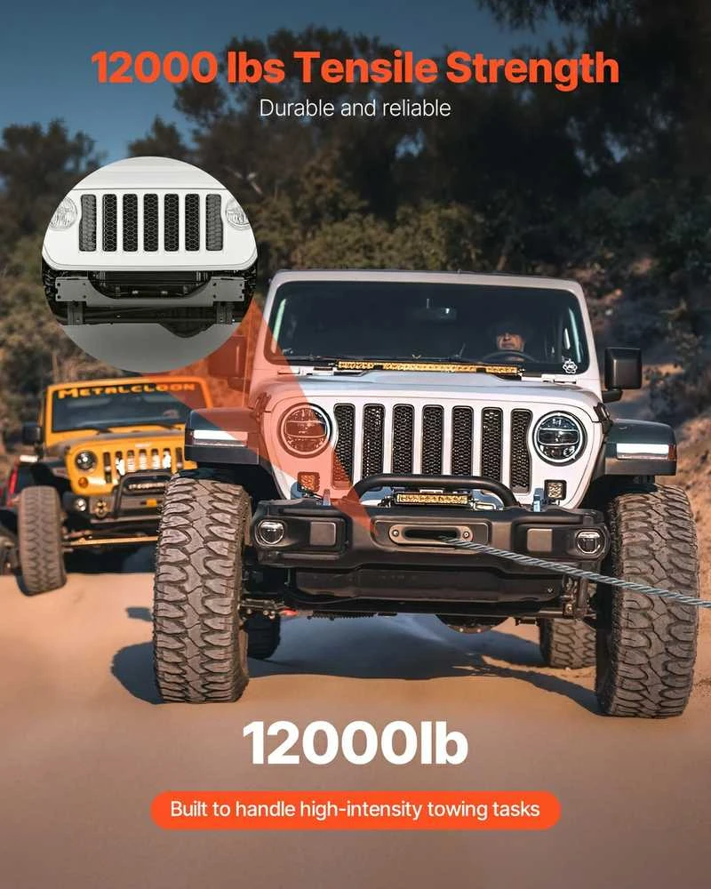 Džipų gervės laikiklis, Jeep Wrangler, plieno, 5.44 t, bekelės gervės platforma, gervės tvirtinimas