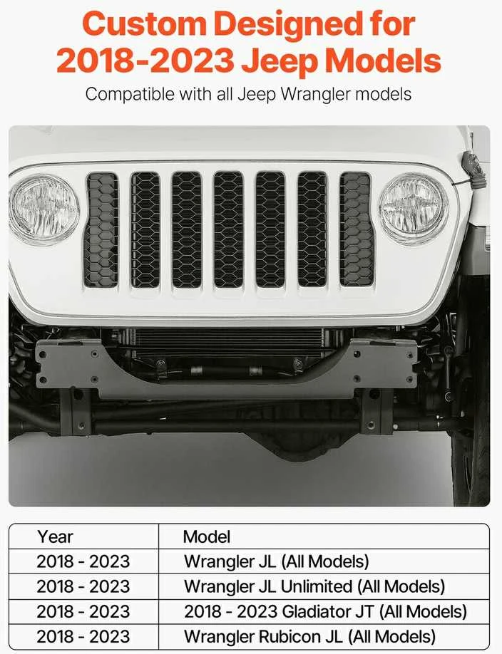 Džipų gervės laikiklis, Jeep Wrangler, plieno, 5.44 t, bekelės gervės platforma, gervės tvirtinimas
