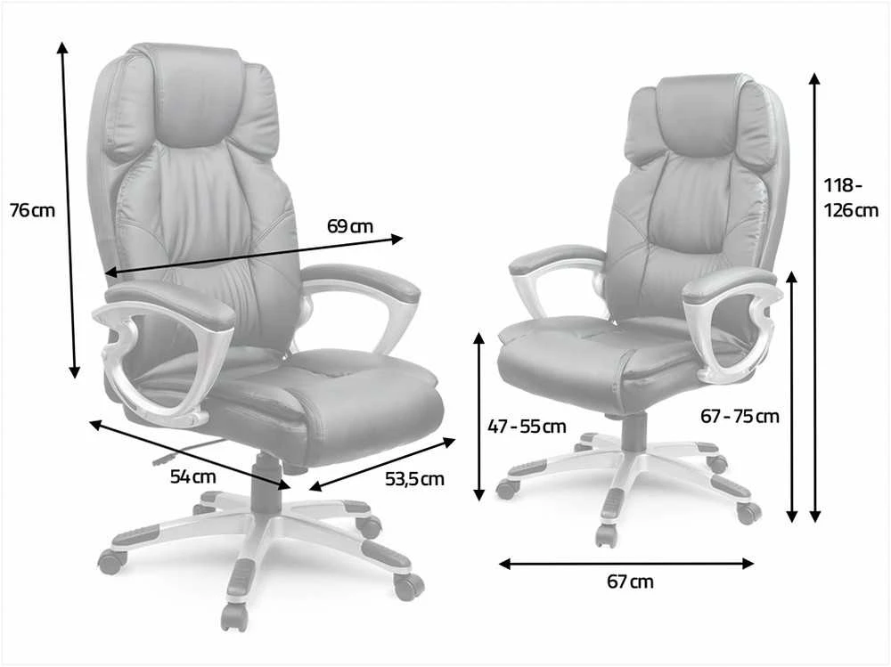Ekologinės odos biuro kėdė, ergonomiška pasukama kėdė, ruda vadovo kėdė, patogi darbo kėdė, reguliuojamo aukščio biuro sėdynė