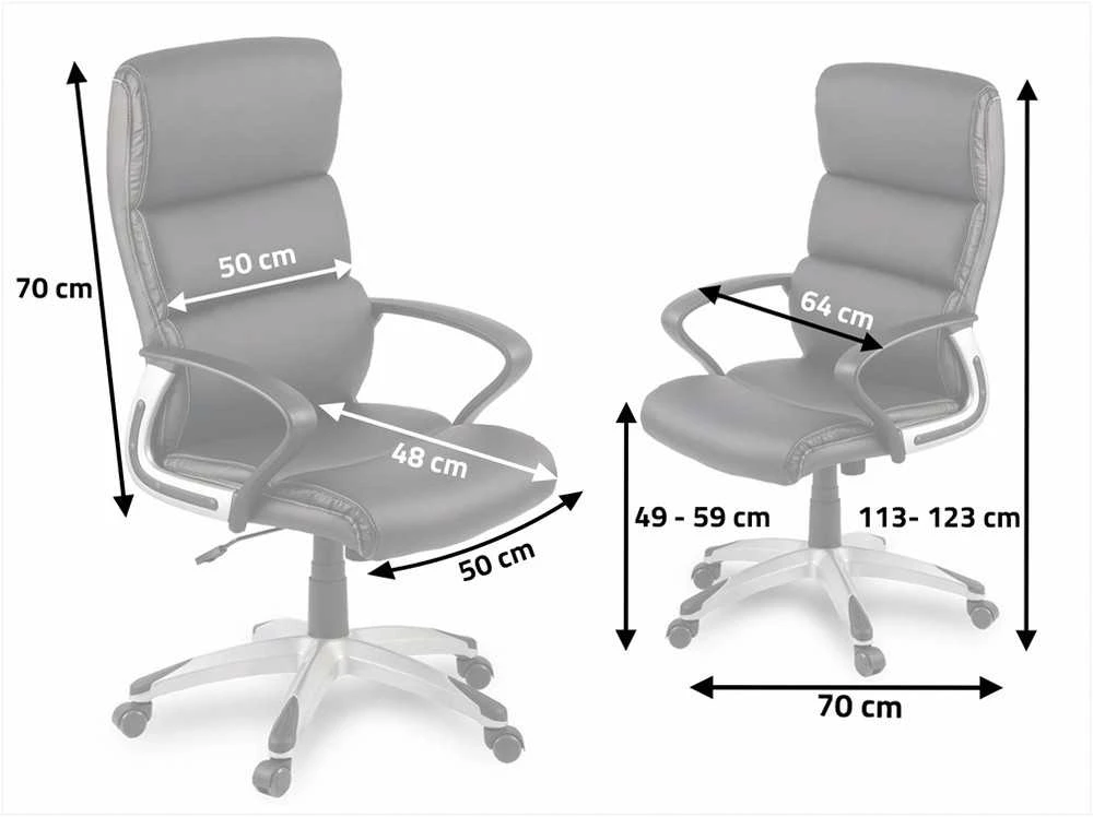 Ekologinės odos biuro kėdė, ergonomiška pasukama kėdė su galvos atrama, reguliuojamas aukštis, juoda biuro kėdė
