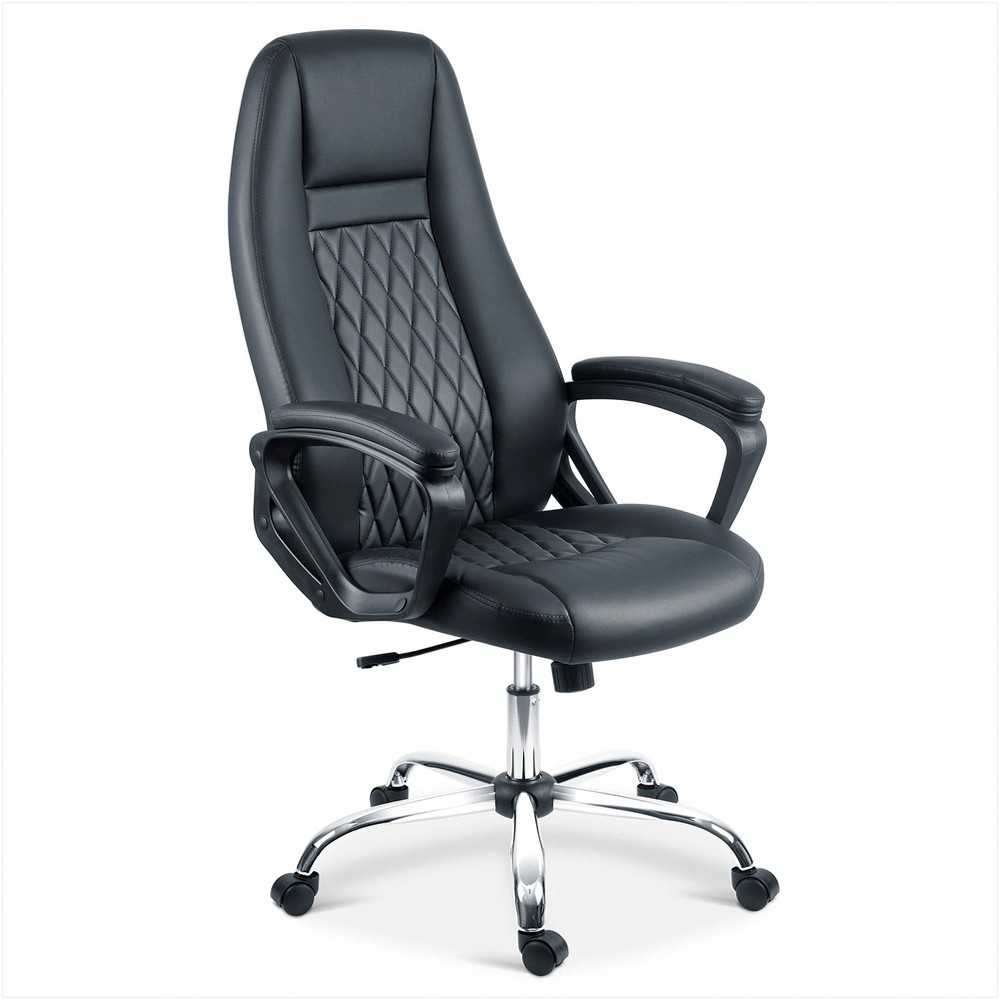 Ekologinės odos biuro kėdė, reguliuojamo aukščio, ergonomiško dizaino, chromuotas pagrindas, patogus sėdėjimas