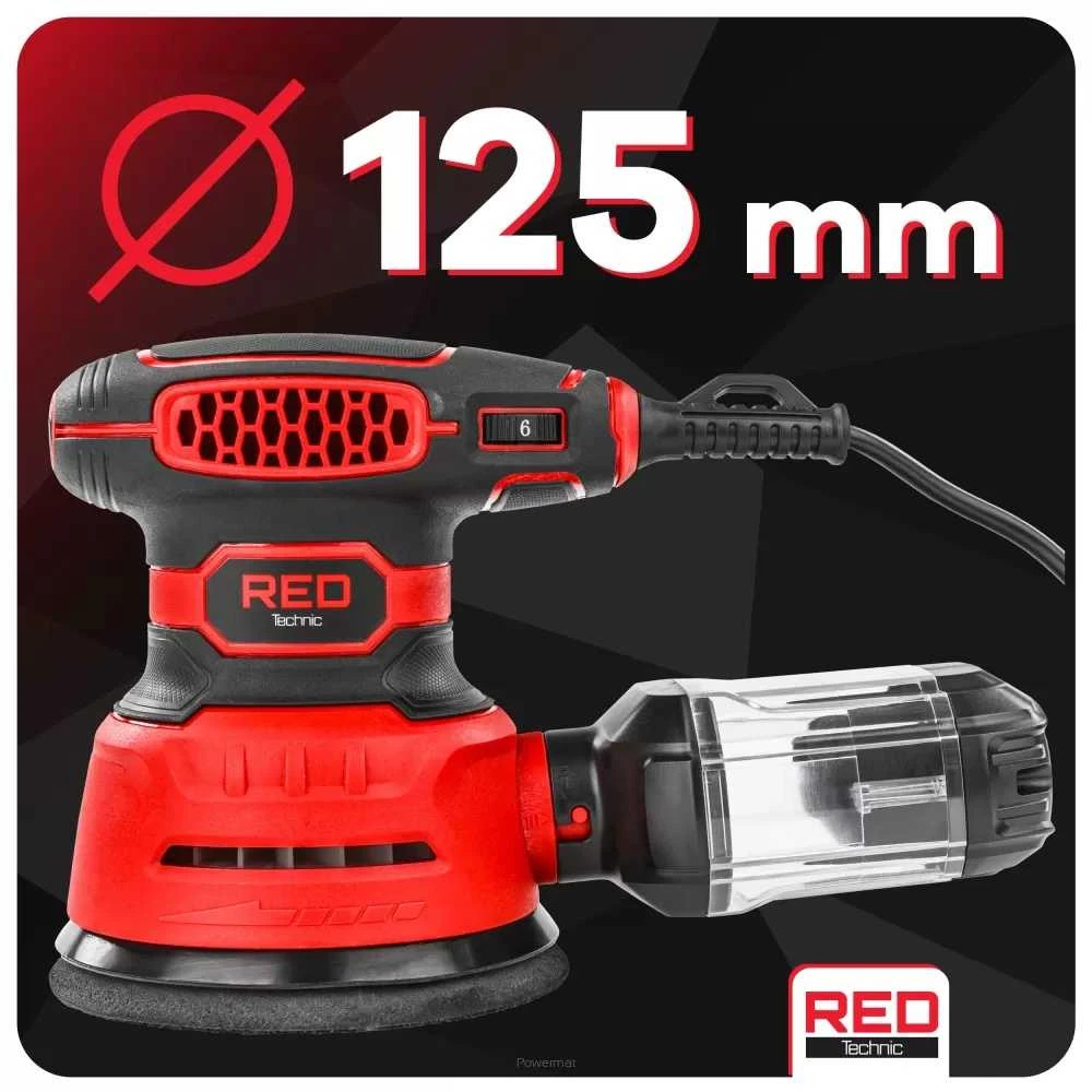 Ekscentrinis šlifuoklis, 1100W elektrinis kintamo greičio, su 24 šlifavimo diskais, medienai, metalui ir automobilių reikmėms
