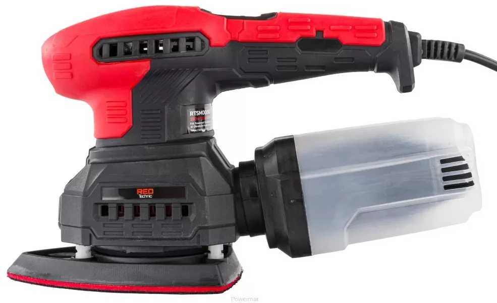 Red Technic Raudona Technic Universalus 3in1 ekscentrinis šlifuoklis Raudona Technic RTSMO0060