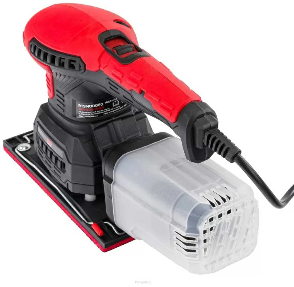 Red Technic Raudona Technic Universalus 3in1 ekscentrinis šlifuoklis Raudona Technic RTSMO0060