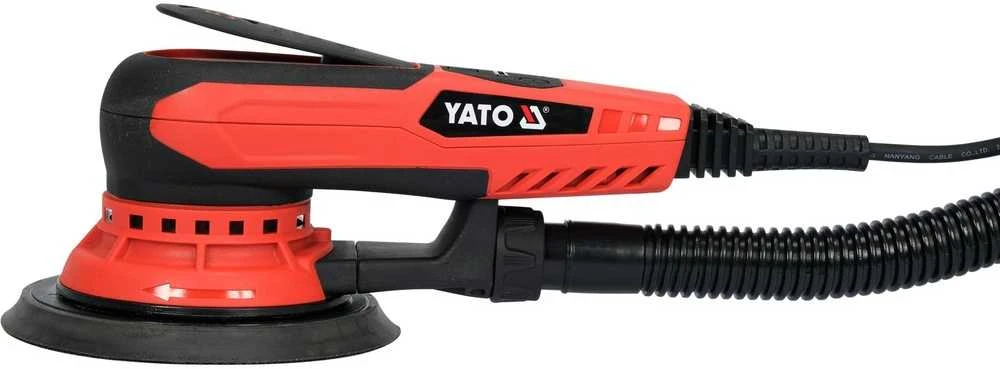 Ekscentrinis šlifuoklis 150mm, 350W su greičio reguliavimu, dažų šalinimui, lako šalinimui, rūdžių šalinimui