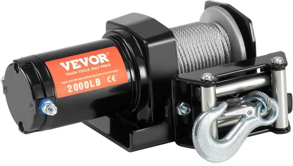 VEVOR Elektrinė gervė ATV UTV 907 kg su plieniniu kabeliu