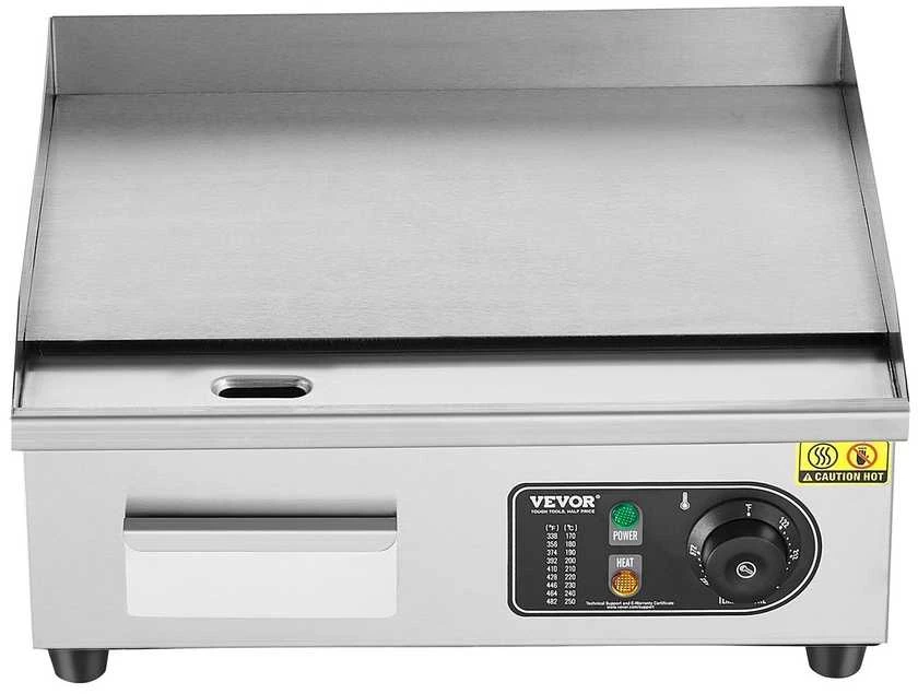 VEVOR Elektrinė kepimo plokštė, 2800 W, lygi paviršiaus keptuvė, komercinė