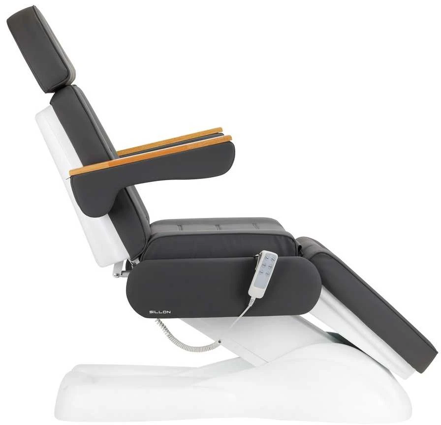 Activeshop Kosmetologinis krėslas SILLON PRESTIGE LUX ELECTRIC 3 MOTOR Pilkas