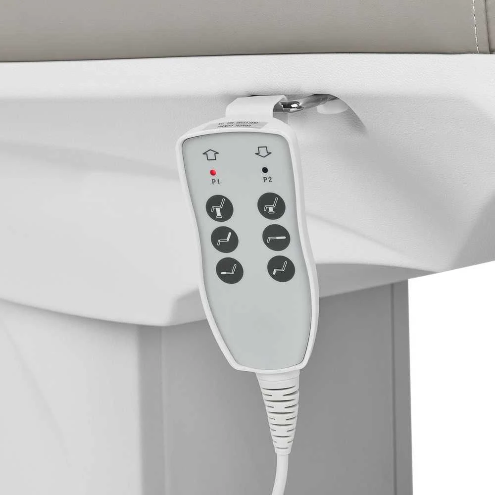Activeshop Kosmetologinis krėslas Azzurro 891 Electric 3 Motors Professional Pilkas