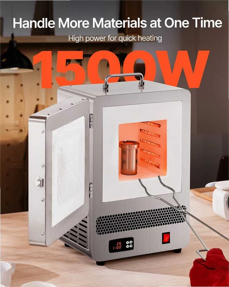 VEVOR Stalviršio krosnis lydyti iki 1200°C