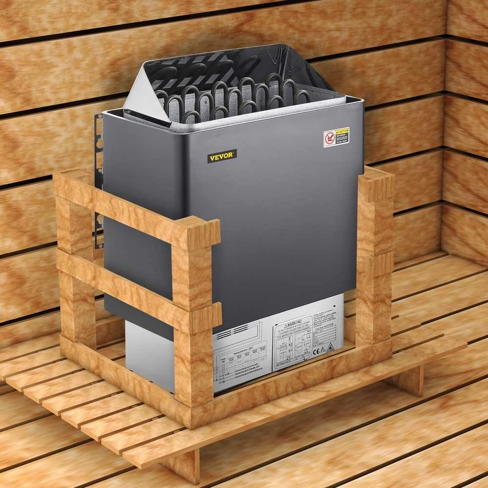 Elektrinė pirties krosnelė, 9kW, išorinis valdymas, skirta SPA ir namų pirčiai, greito šildymo krosnis, reguliuojama temperatūra