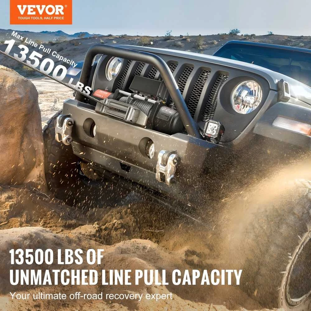 VEVOR Elektrinė gervė sunkvežimiui 6123 kg plieninė IP65
