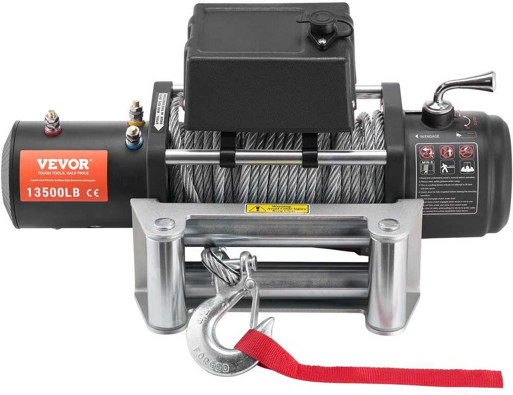 VEVOR Elektrinė gervė sunkvežimiui 6123 kg plieninė IP65
