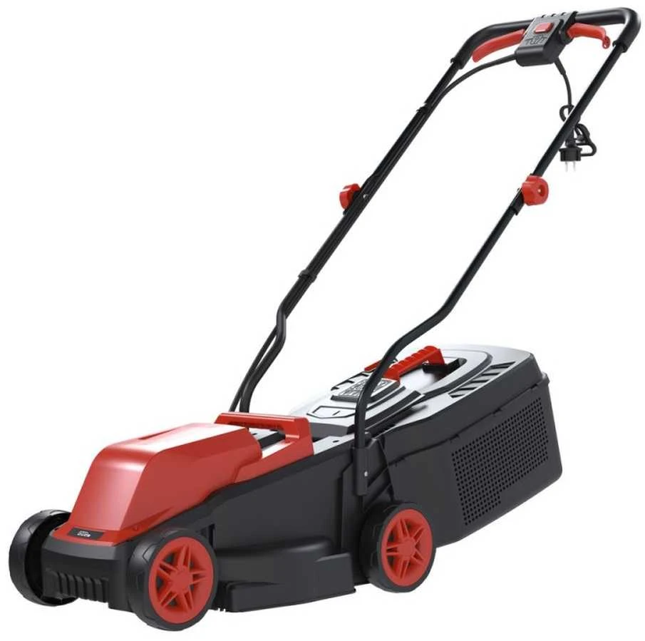 Elektrinė vejapjovė, 1300W, 320mm pjovimo plotis, 3 padėčių aukščio reguliavimas, lengva sodo vejapjovė, kompaktiška elektrinė vejapjovė