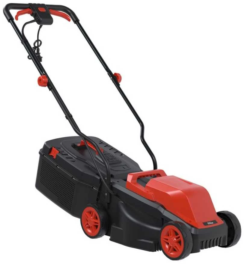 Elektrinė vejapjovė, 1300W, 320mm pjovimo plotis, 3 padėčių aukščio reguliavimas, lengva sodo vejapjovė, kompaktiška elektrinė vejapjovė