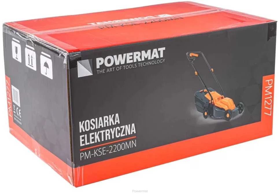 Elektrinė vejapjovė, 2200W, 32cm pjovimo plotis, lengva, 30L surinkimo dėžė, mažiems sodams