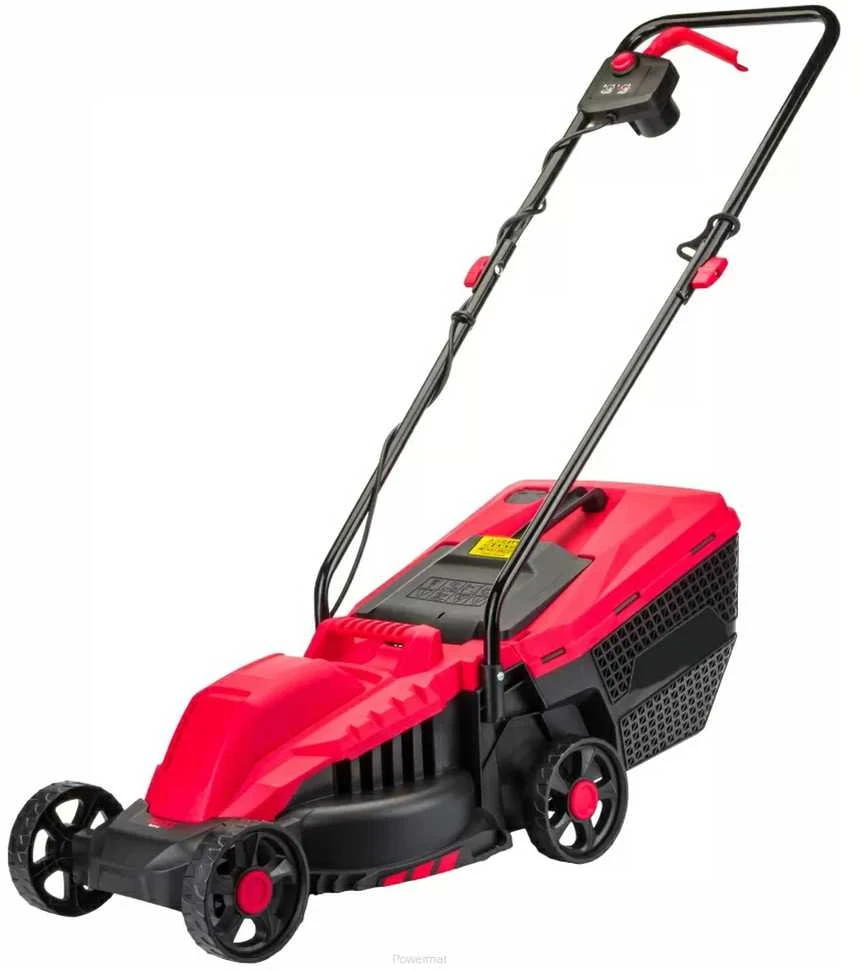 Elektrinė vejapjovė, 2200W su laidu, 32cm pjovimo plotis, su 30L surinkimo krepšiu, reguliuojamas aukštis