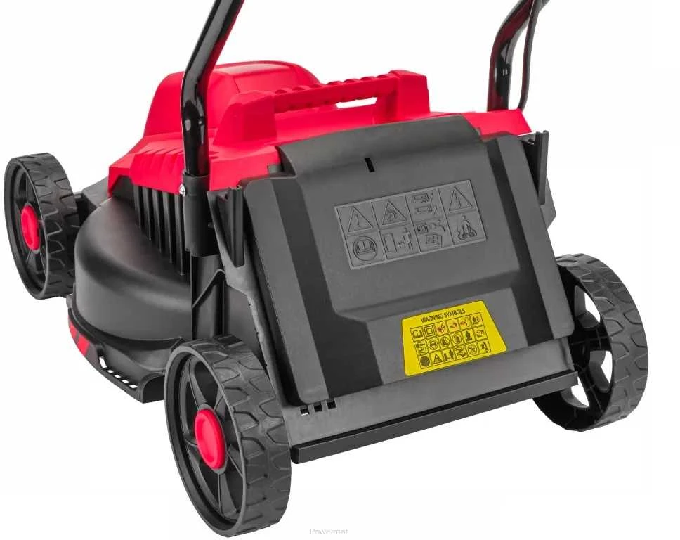 Elektrinė vejapjovė, 2200W su laidu, 32cm pjovimo plotis, su 30L surinkimo krepšiu, reguliuojamas aukštis