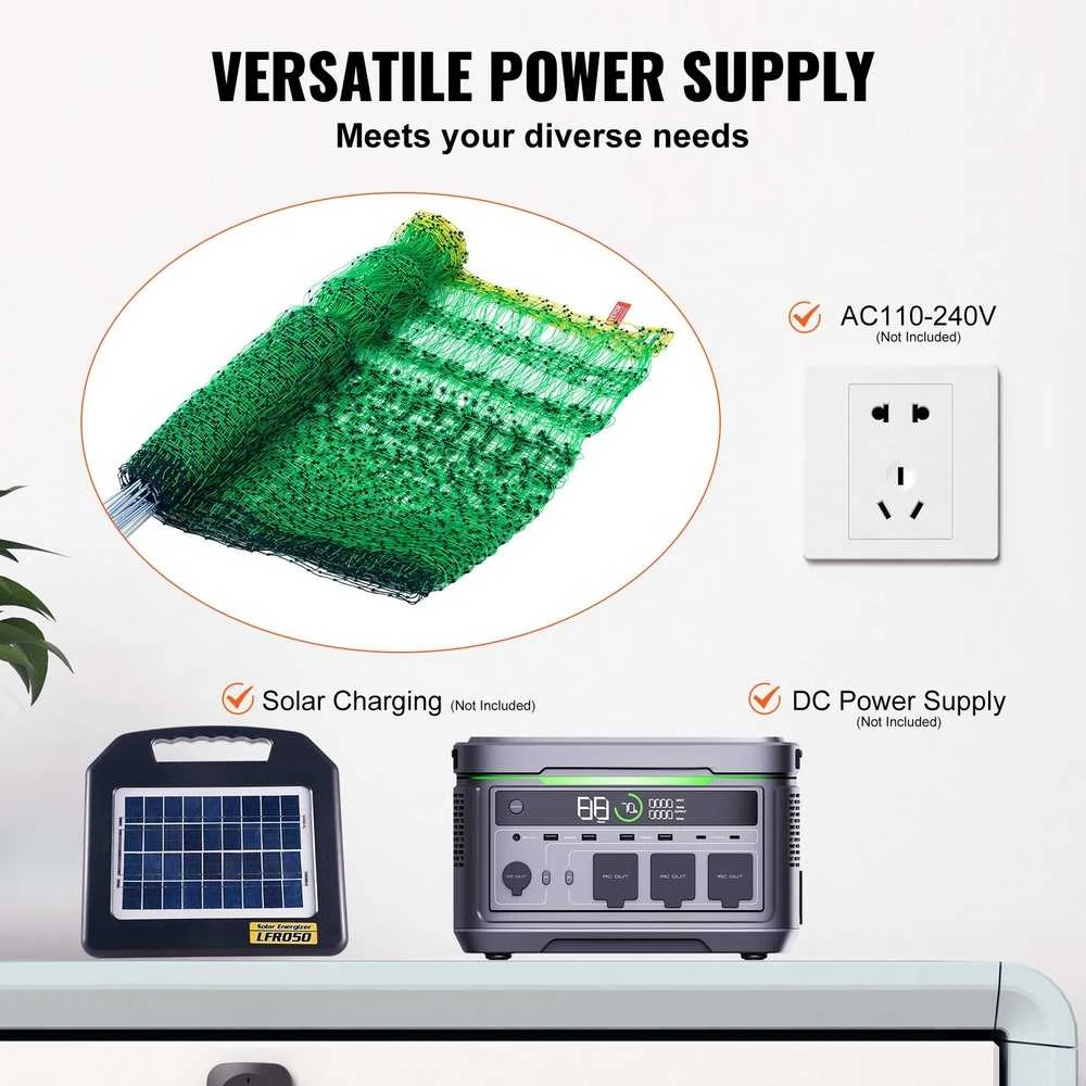 VEVOR Elektrinis aptvaras paukščiams ir triušiams