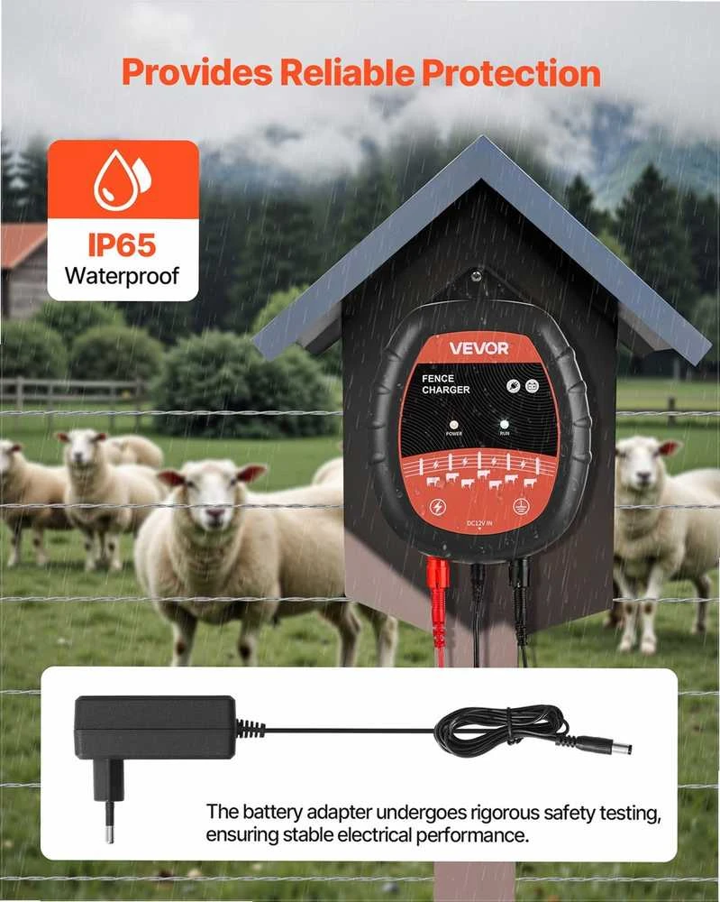 VEVOR Elektros tvoros įkroviklis 10kV 1J AC DC