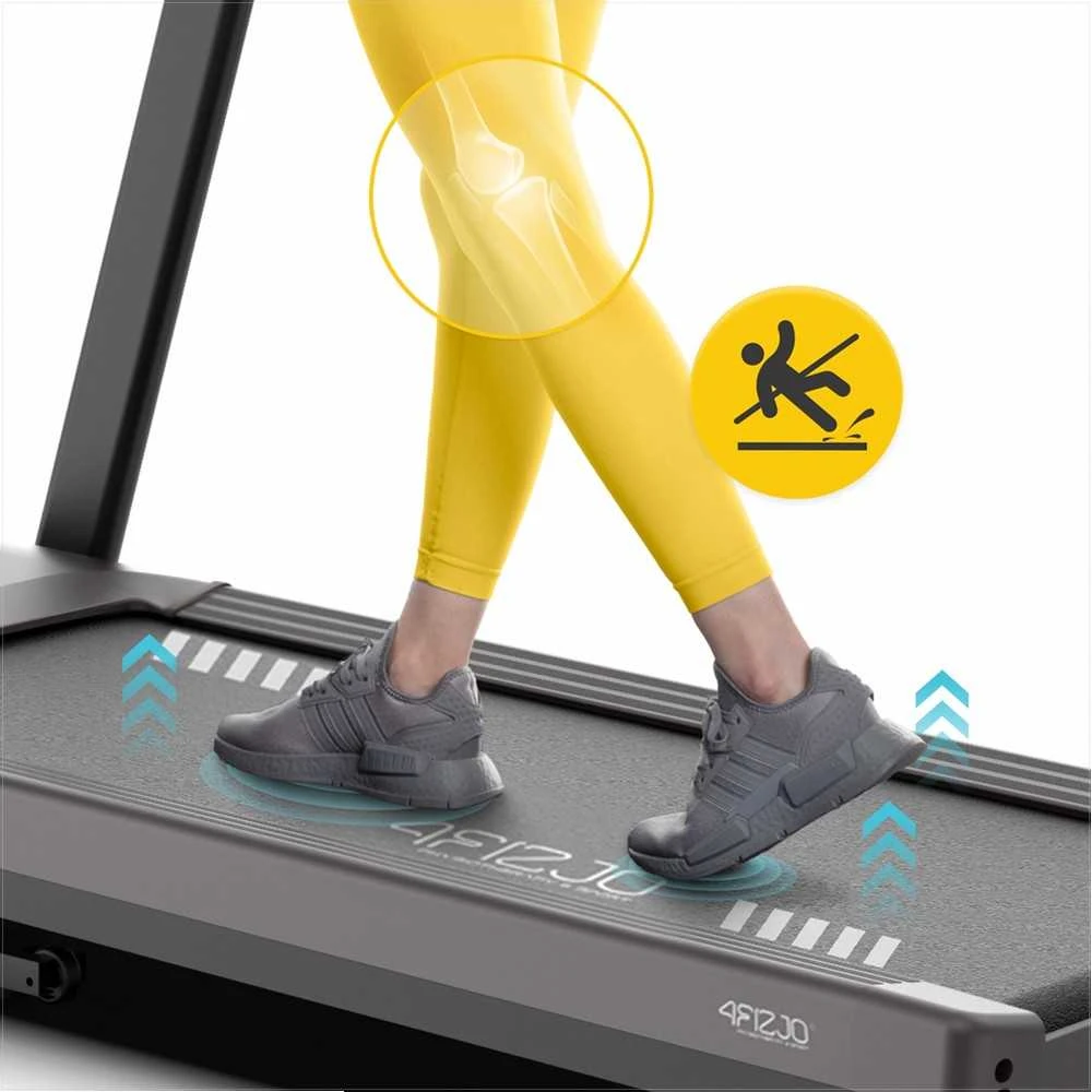 Elektrinis bėgimo takelis, namų naudojimui, sulankstomas bėgimo aparatas, kardio fitneso įranga, kompaktiška sporto įranga