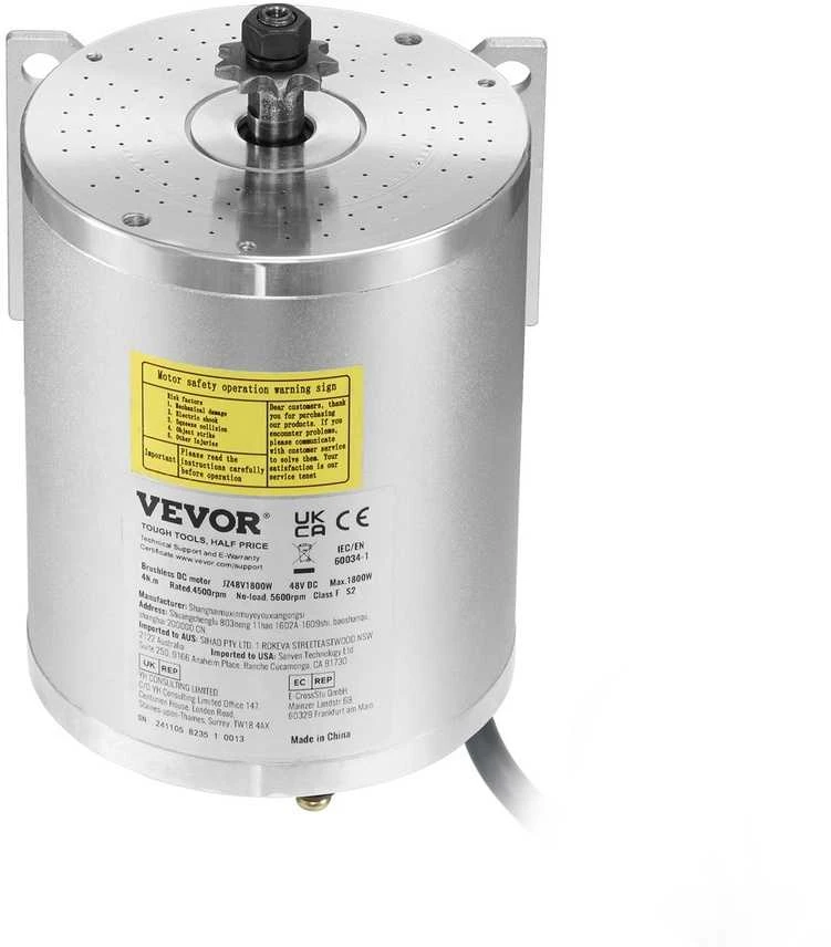 Elektrinis bešepetėlinis variklio komplektas 1800W 48V, atnaujintas greičio reguliatorius, didelis sukimo momentas, e-dviračio variklis, elektrinio paspirtuko variklis, motorizuotas dviratis