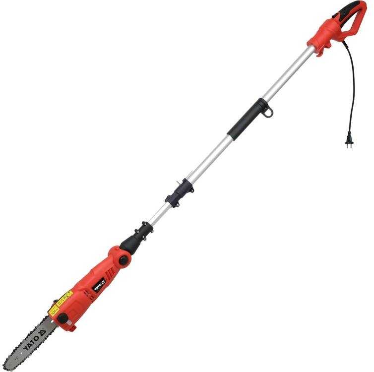 Grandininis pjūklas Elektrinis genėtuvas 25cm, su teleskopine rankena, skirtas medžių ir krūmų priežiūrai, elektrinis stulpinis pjūklas, teleskopinis genėtuvas