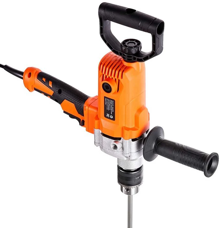 Elektrinis gręžtuvas-maišytuvas, 15.89mm griebtuvas, 0-750 aps./min, rankinis maišymo gręžtuvas cementui, dažams, pašarams, gręžimui ir maišymui