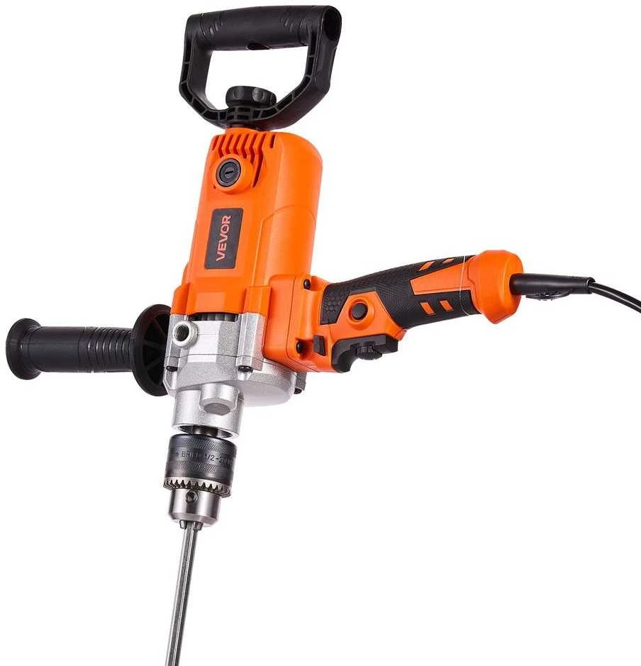 Elektrinis gręžtuvas-maišytuvas, 15.89mm griebtuvas, 0-750 aps./min, rankinis maišymo gręžtuvas cementui, dažams, pašarams, gręžimui ir maišymui