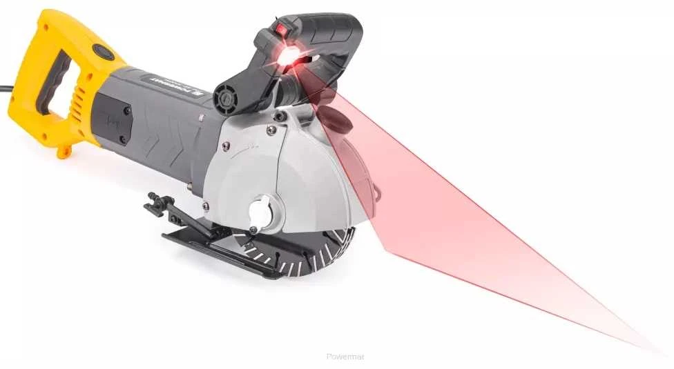 Mūro freza – vagapjovė POWERMAT PM0908 su priedais