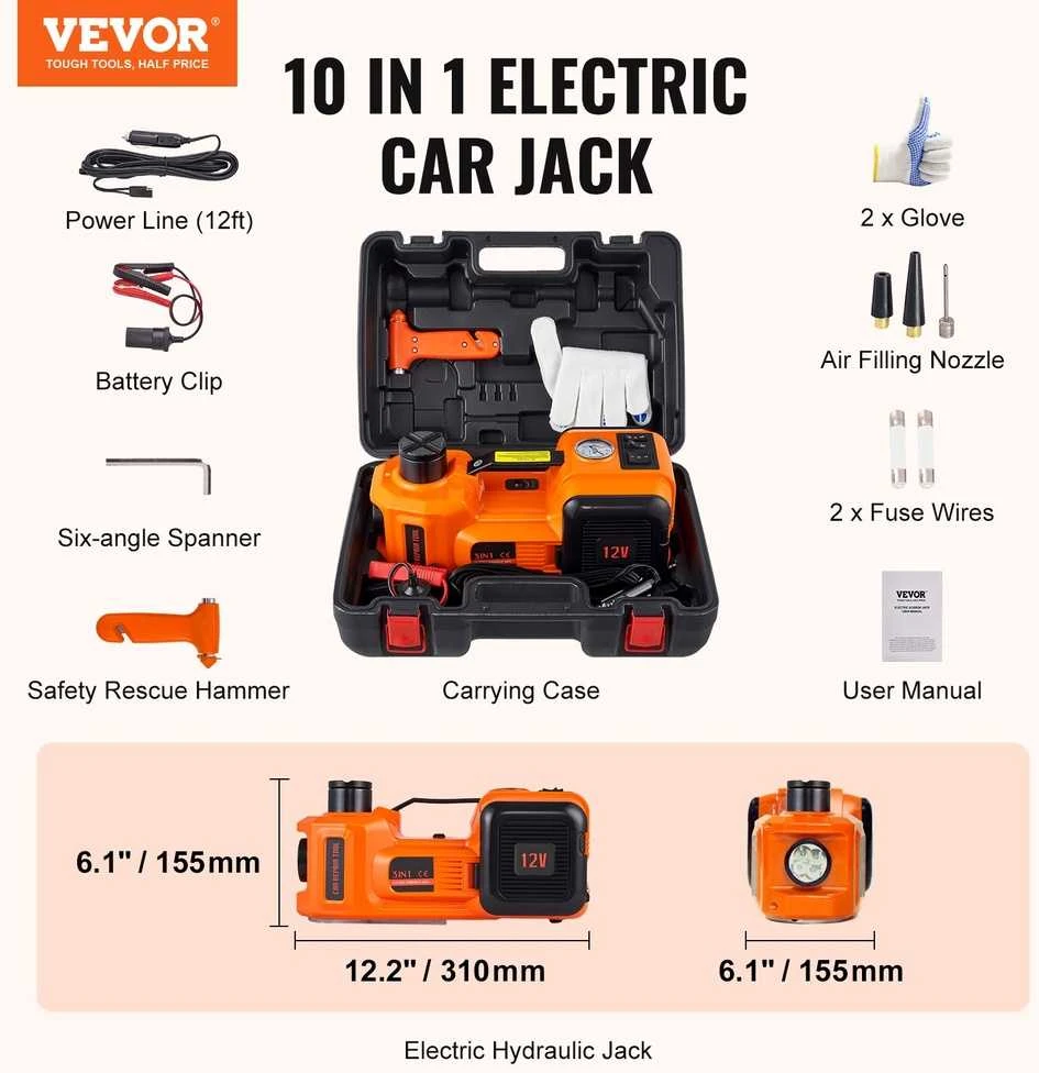 VEVOR Elektrinė hidraulinė automobilio kėliklio pompa 5T