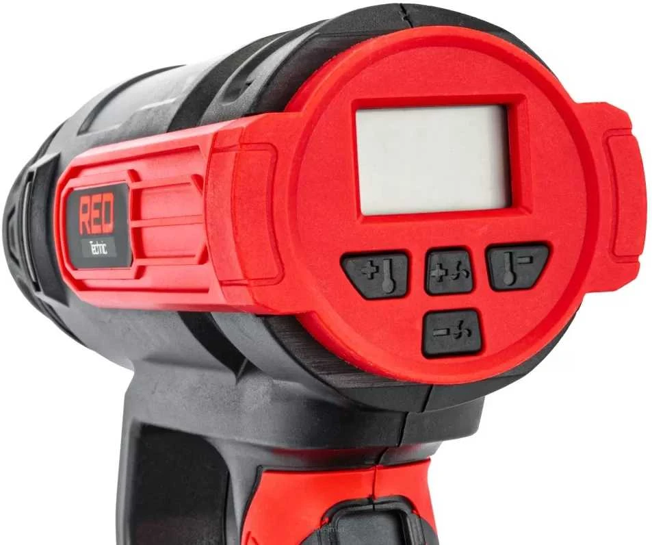 Elektrinis karšto oro pistoletas, 2200W, reguliuojama temperatūra, su 6 antgaliais, dažų šalinimui, atitirpinimui ir plastiko lenkimui
