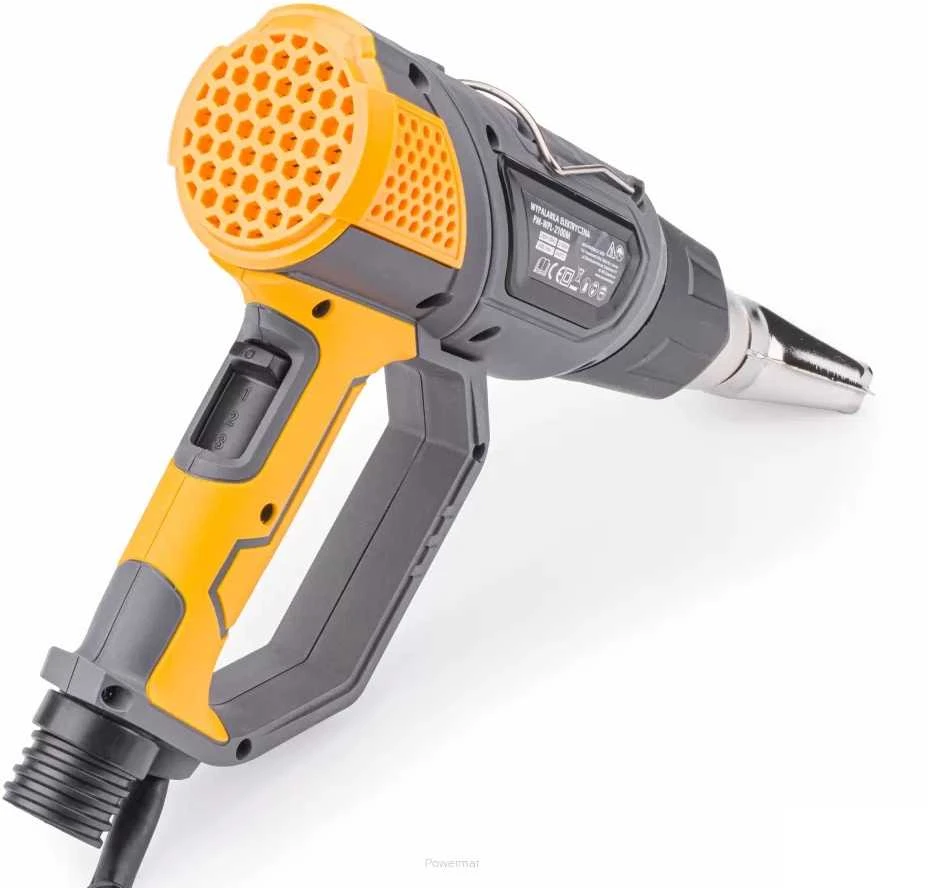 Elektrinis karšto oro pistoletas 3-in-1, 2000W, su 5 antgaliais, piktžolių deginimui, grilio uždegimui, dažų šalinimui, karšto oro pistoletas