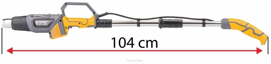 Elektrinis karšto oro pistoletas 3-in-1, 2000W, su 5 antgaliais, piktžolių deginimui, grilio uždegimui, dažų šalinimui, karšto oro pistoletas