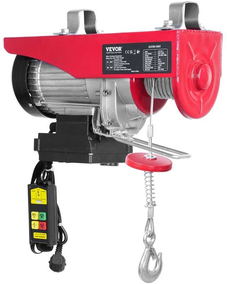 Elektrinis keltuvas 600kg, 12m, 220V, 1150W garažui, sandėliui, cechui. Elektrinė gervė, trosinis keltuvas.