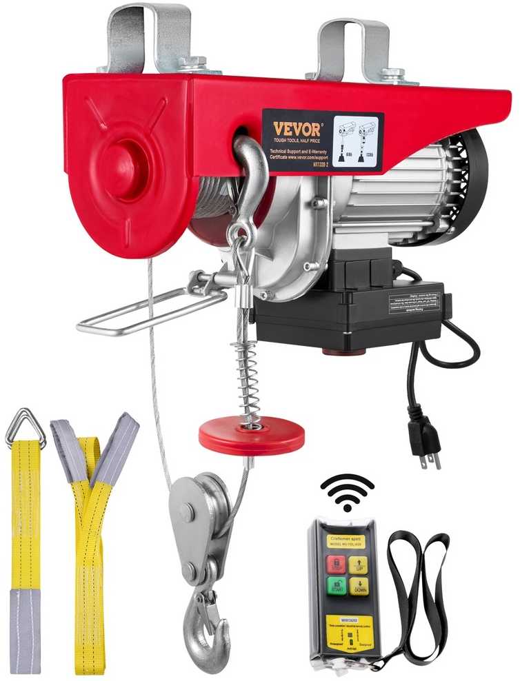 Elektrinis keltuvas 600kg, 12m, 220V, 1150W garažui, sandėliui, cechui. Elektrinė gervė, trosinis keltuvas.