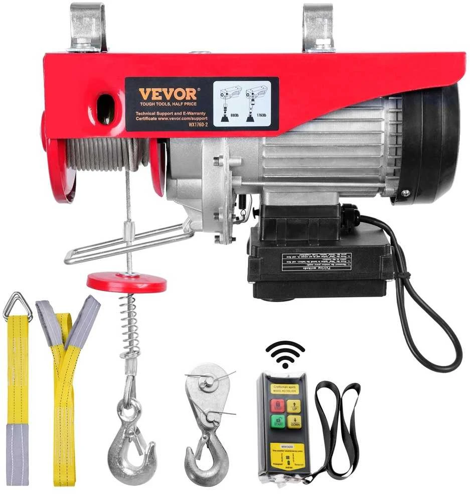 VEVOR Elektrinis keltuvas 800 kg, 1450W, 12 m aukštis